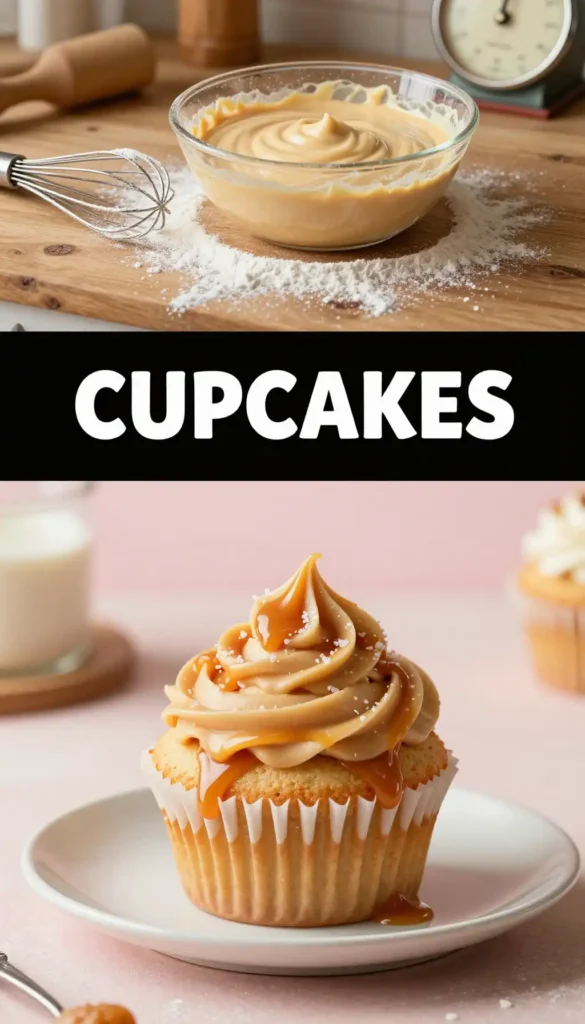Dulce de Leche Cupcakes with Caramel Frosting