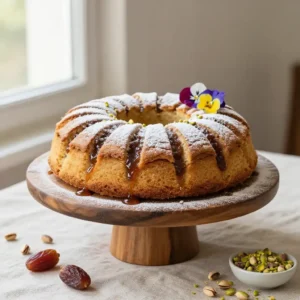 Egyptian Kahk Cookie Cake with Date Filling Recipe