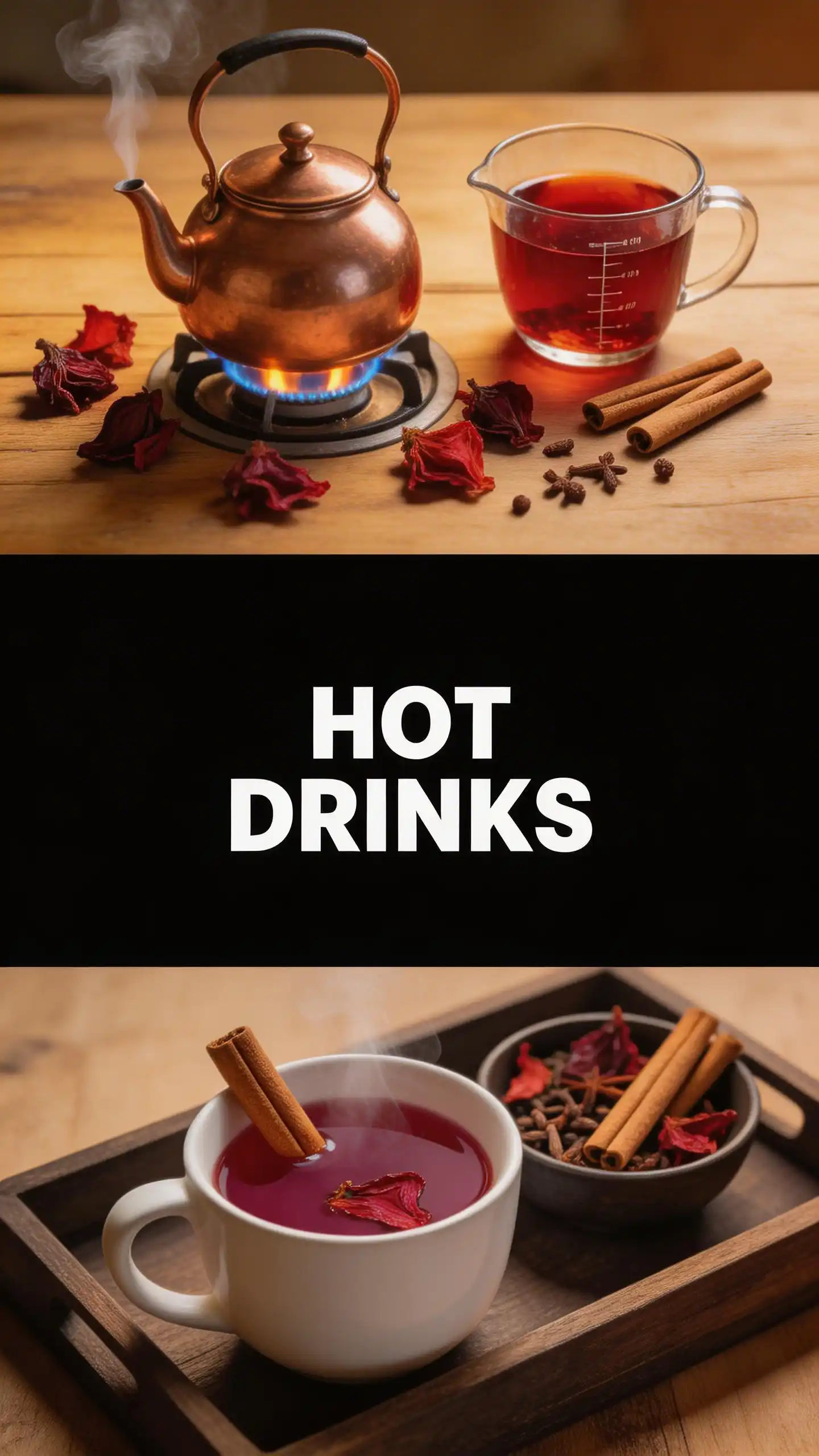 Egyptian Karkade Hibiscus Tea pinterest pin