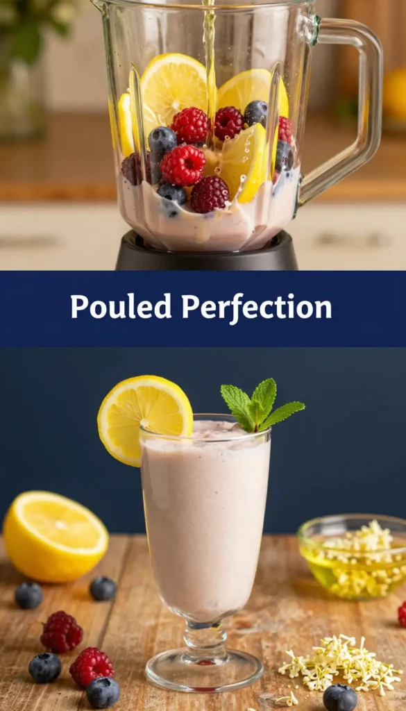 Elderflower Lemon Berry Smoothie