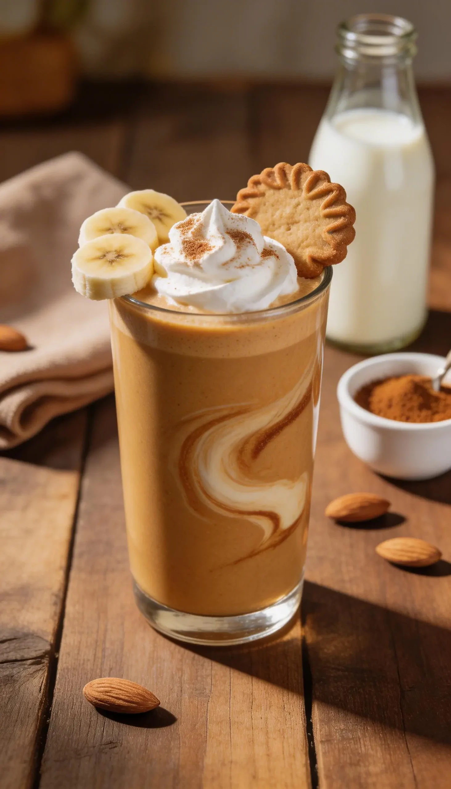 Elephant Ear Protein Smoothie plated dish