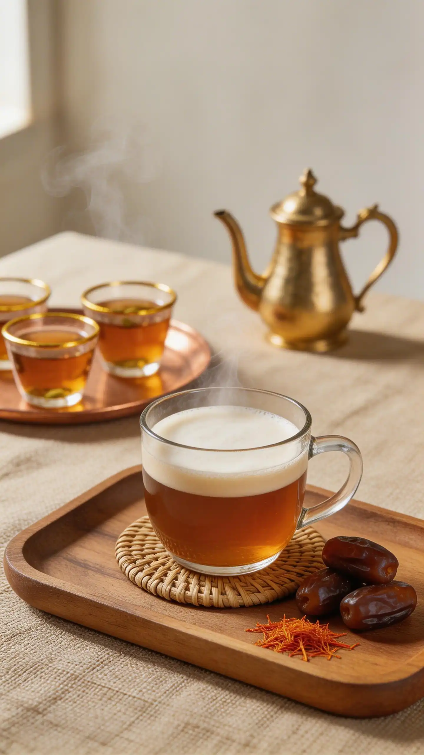 Emirati Chai Latte plated dish