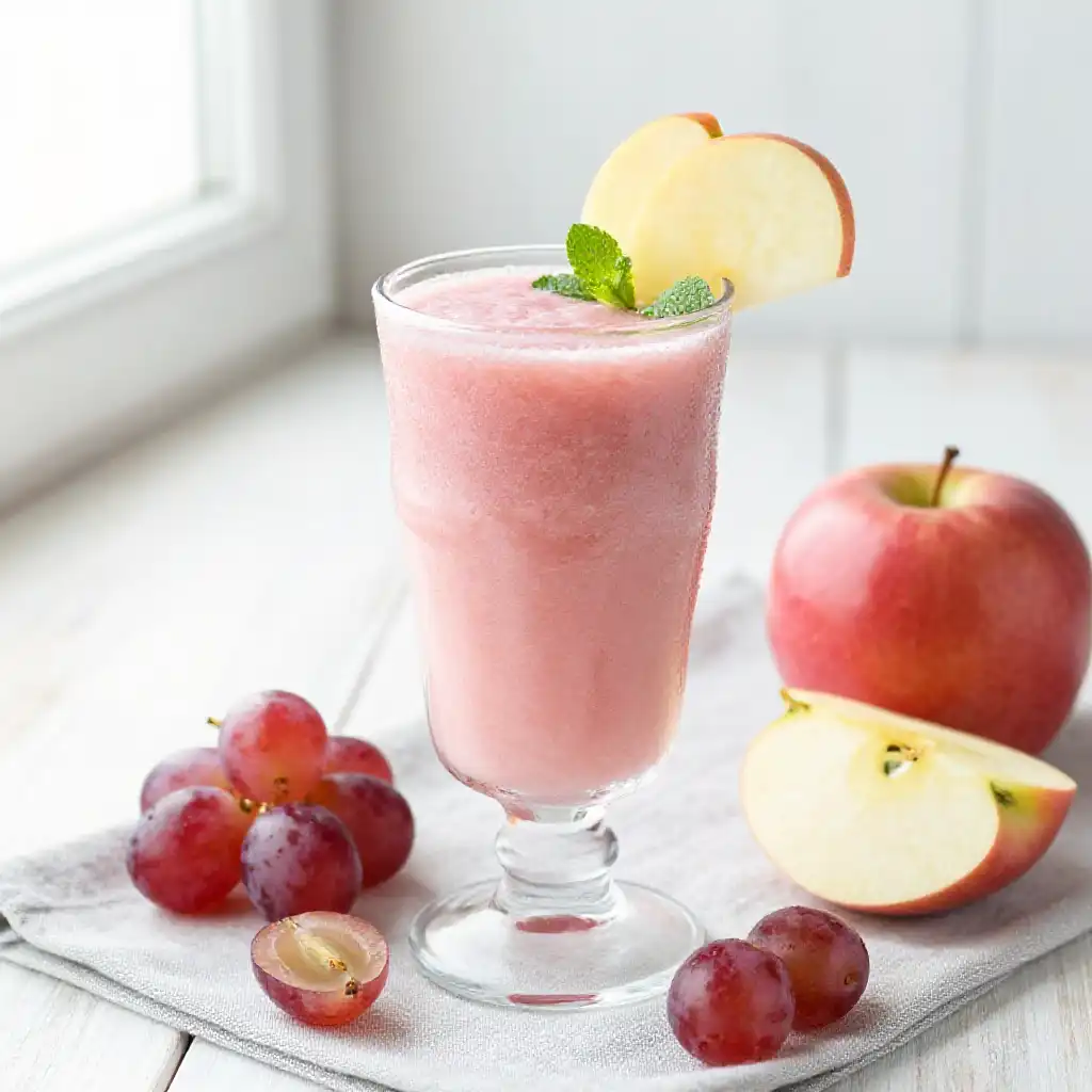 Empire Apple Grape Smoothie plated dish