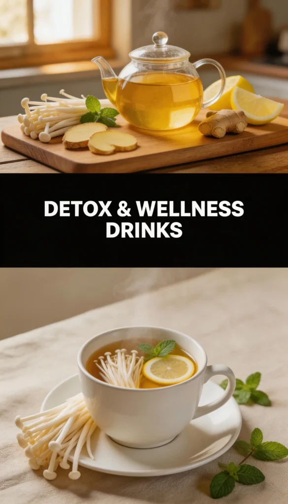 Enoki Mushroom Health Tea