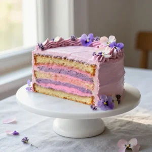 Fault Line Cake: Exposed Chocolate Ganache & Flowers