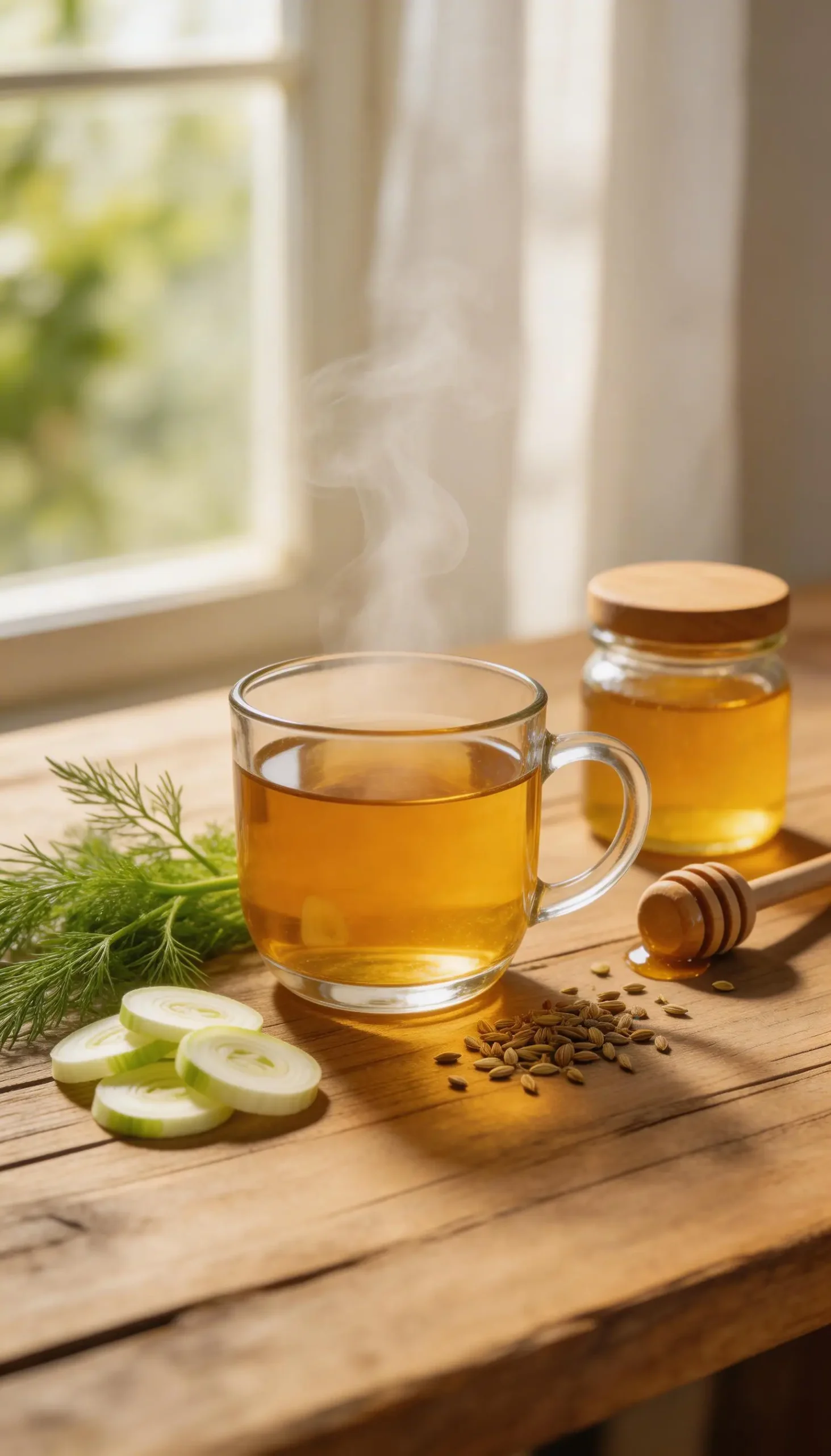 Fennel Digestive Tea plated dish