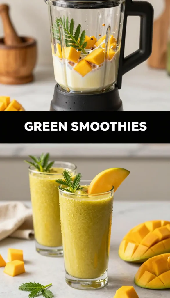 Fenugreek Leaf Mango Smoothie