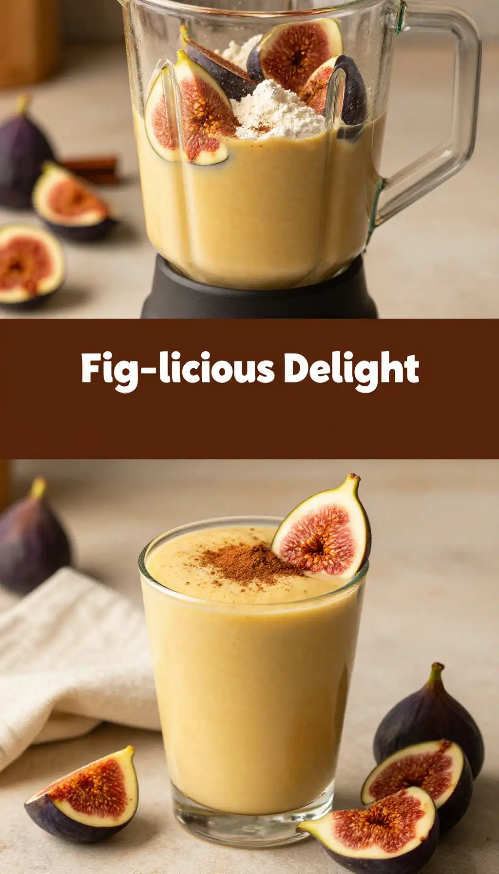 Fig Vanilla Cinnamon Smoothie pinterest pin