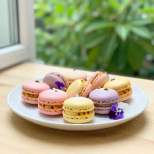 French Macarons with Passion Fruit Curd Recipe