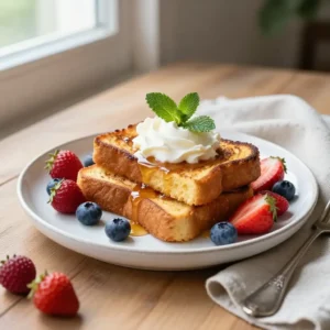 Decadent Cream Cheese Stuffed French Toast Bake