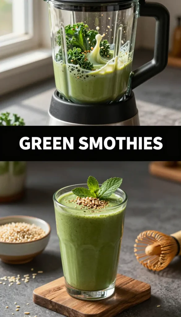 Genmaicha Brown Rice Green Smoothie