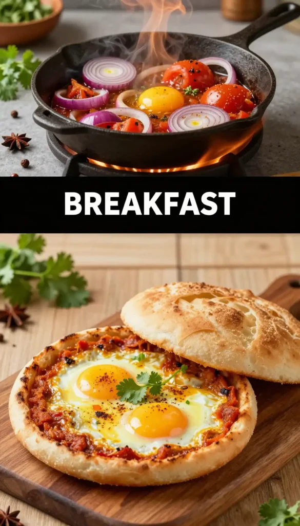 Goan Poi Bread with Egg Roast