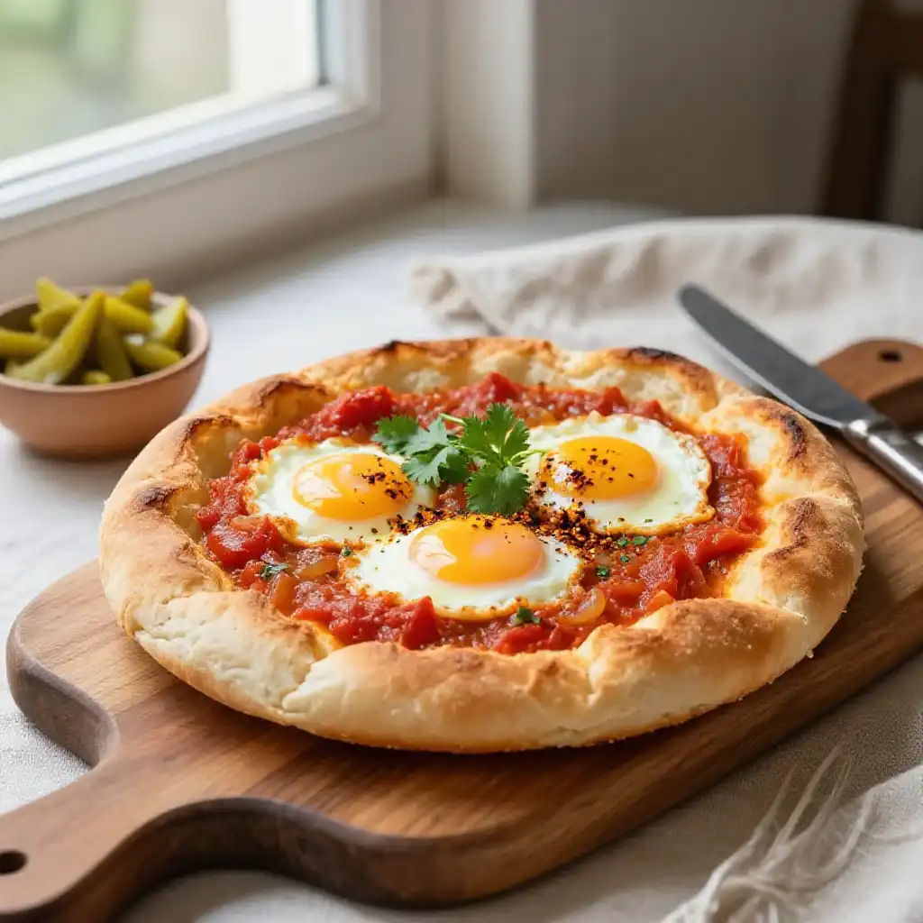 Goan Poi Bread with Egg Roast plated dish