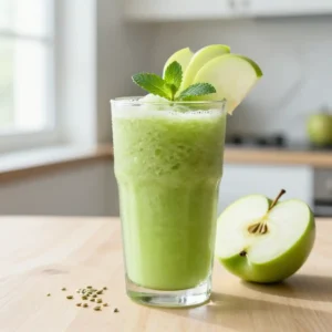 Healthy Granny Smith Green Apple Smoothie for Glowing Skin