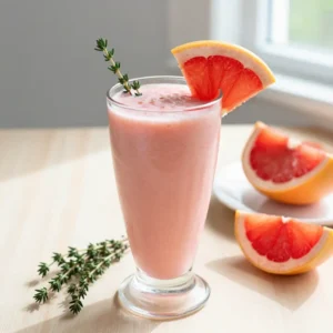 Refreshing Grapefruit Thyme Honey Smoothie Recipe