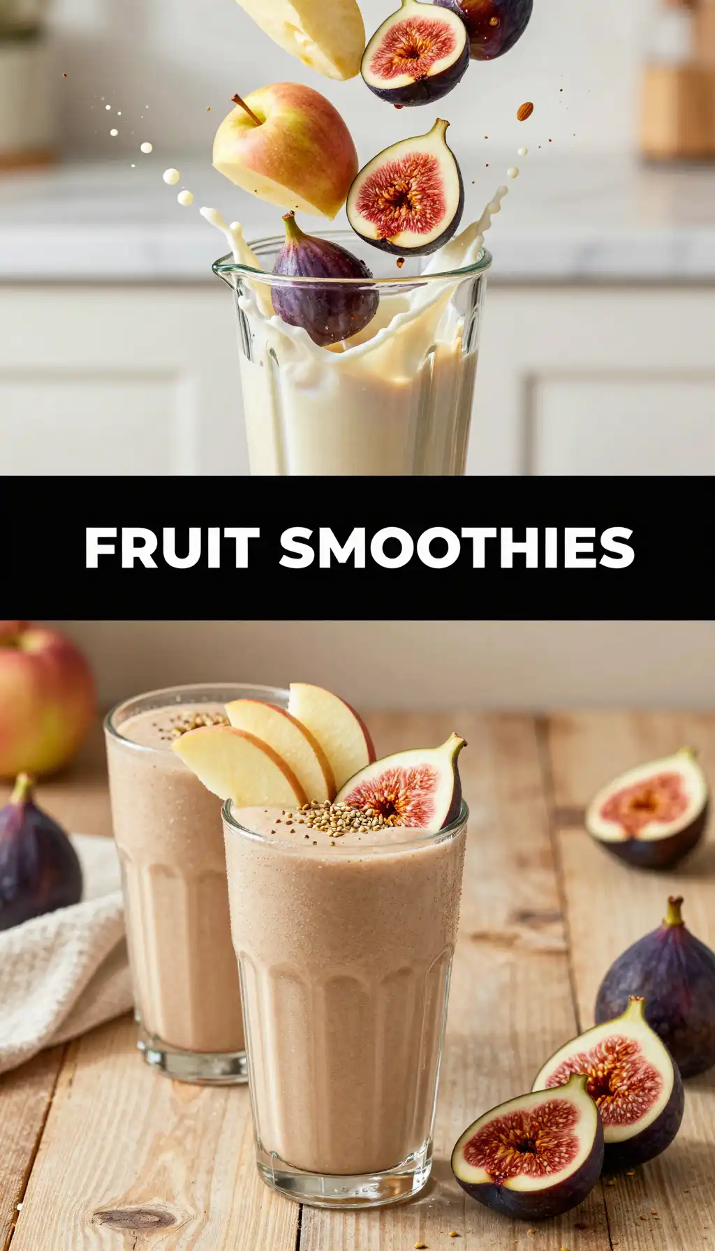 Gravenstein Apple Fig Smoothie pinterest pin