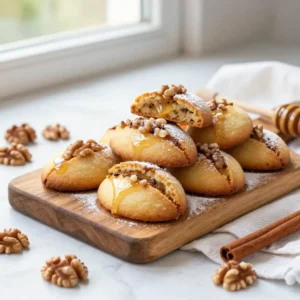 Authentic Greek Melomakarona Honey Walnut Cookies Recipe