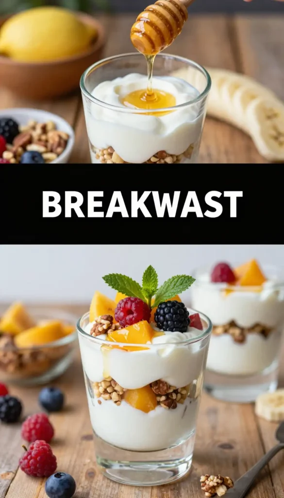 Greek Yogurt Parfait with Honey and Nuts
