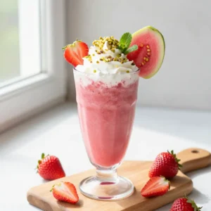 Tropical Guava Strawberry Cream Smoothie Recipe