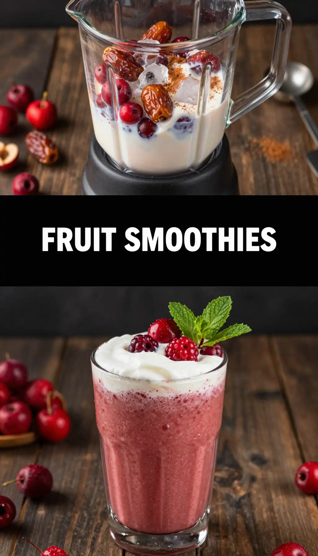 Hawthorn Berry Date Smoothie pinterest pin