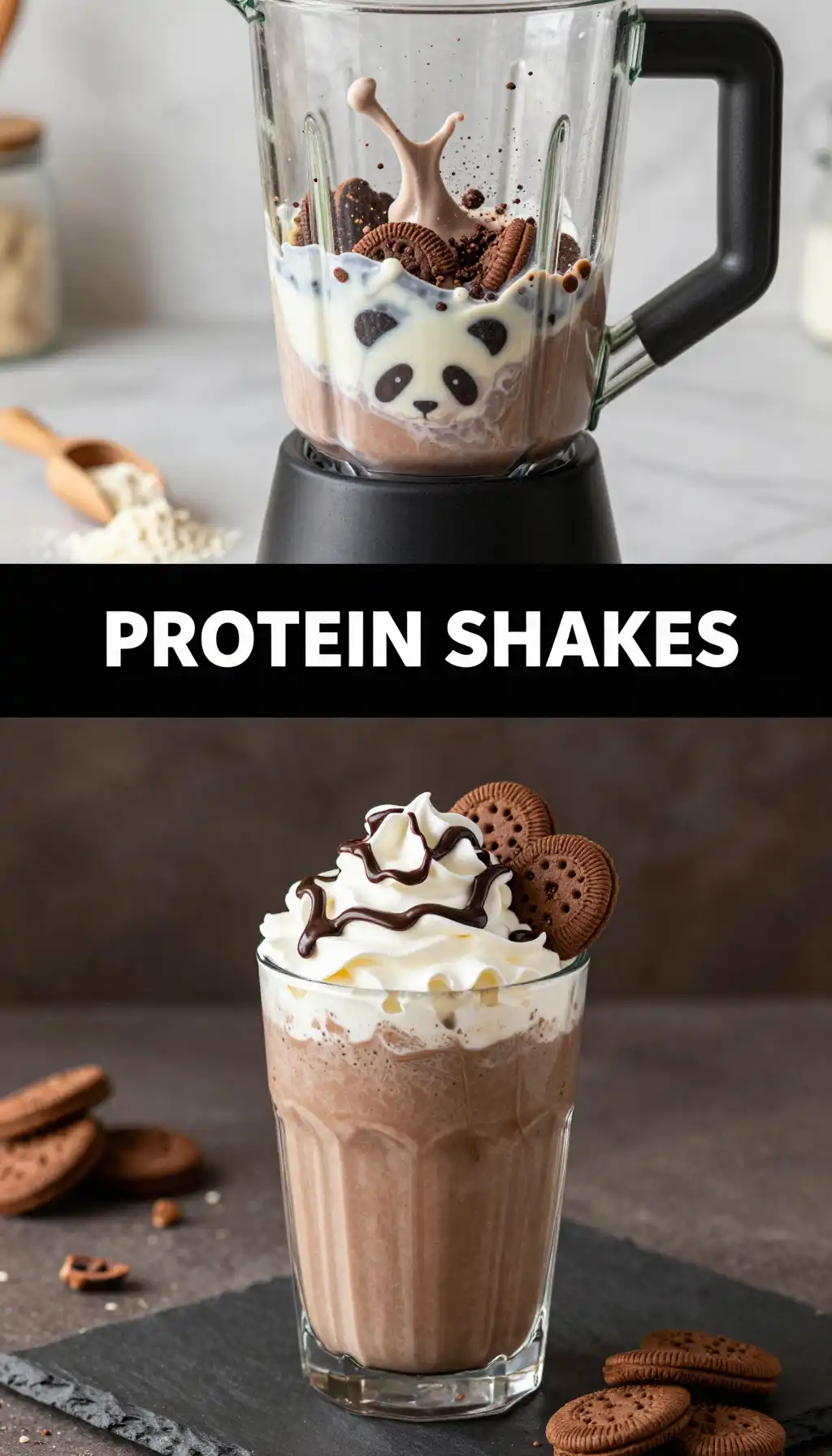 Hello Panda Protein Smoothie pinterest pin
