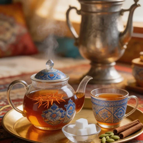 Comforting Iranian Chai Recipe - Aromatic Persian Tea with Cardamom & Saffron in 10 Minutes