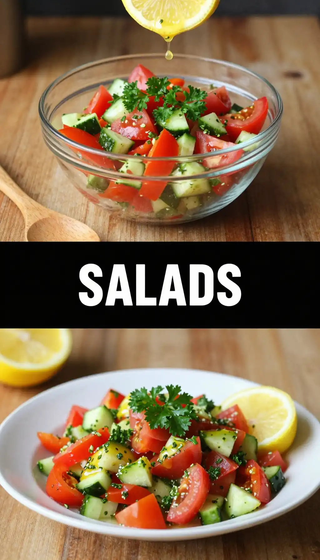 Israeli Salat Katzutz Chopped Vegetable Salad pinterest pin