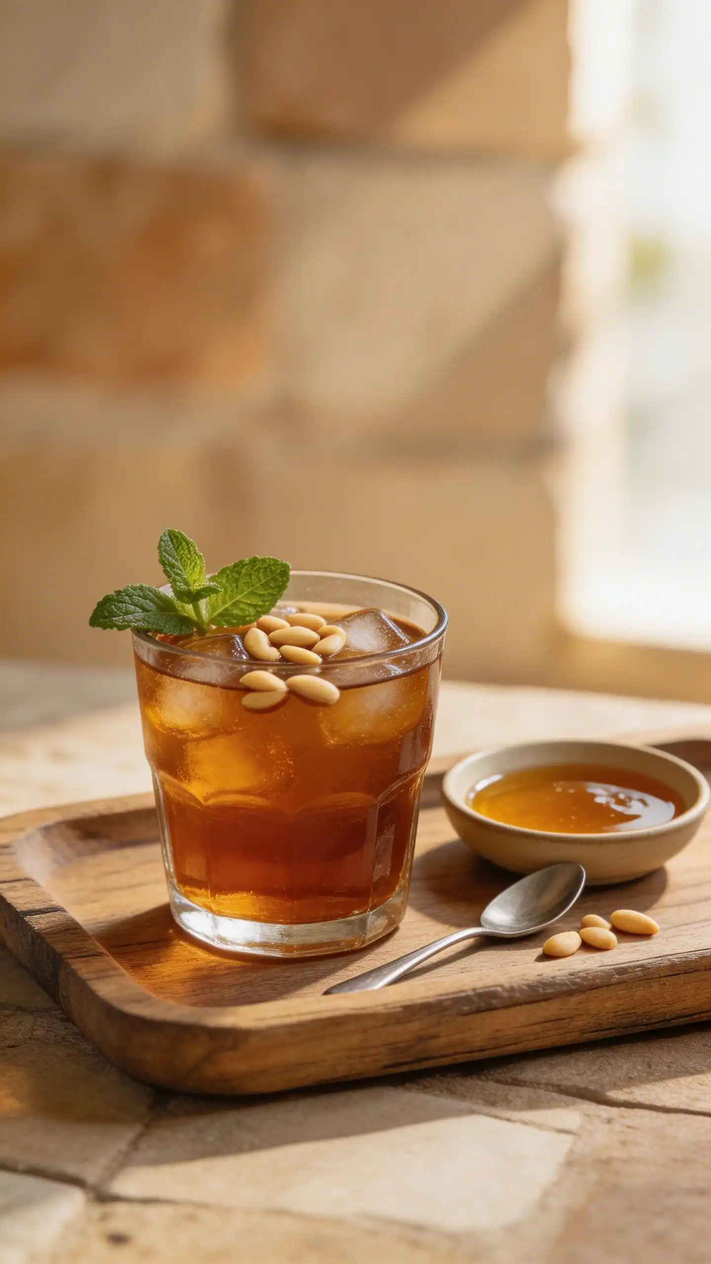 Jallab Date Syrup Drink plated dish