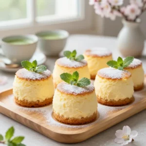 Jiggly Japanese Soufflé Cheesecake Cupcakes Recipe