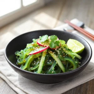 Healthy Japanese Wakame Seaweed Salad Recipe