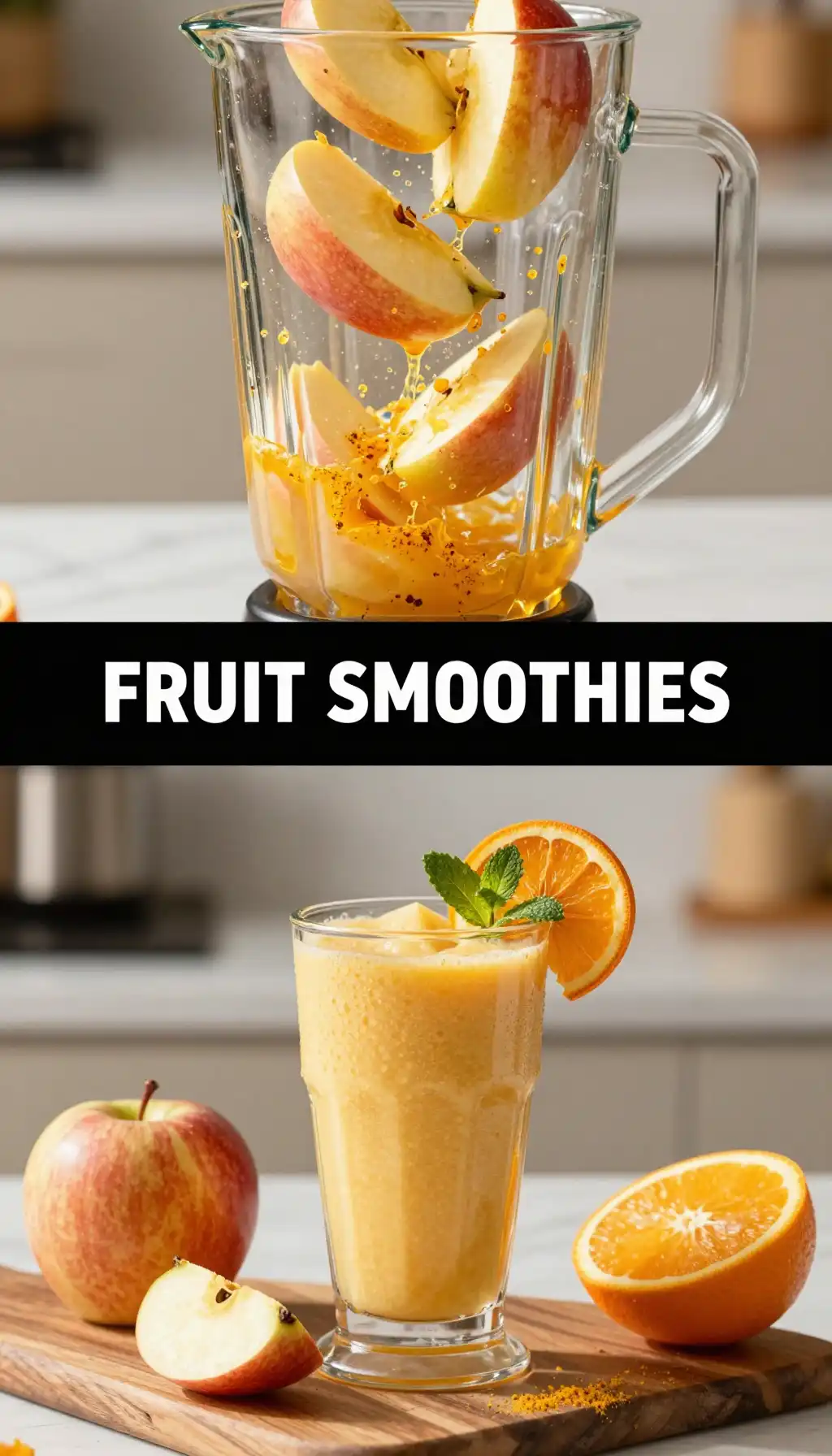 Jazz Apple Orange Smoothie pinterest pin