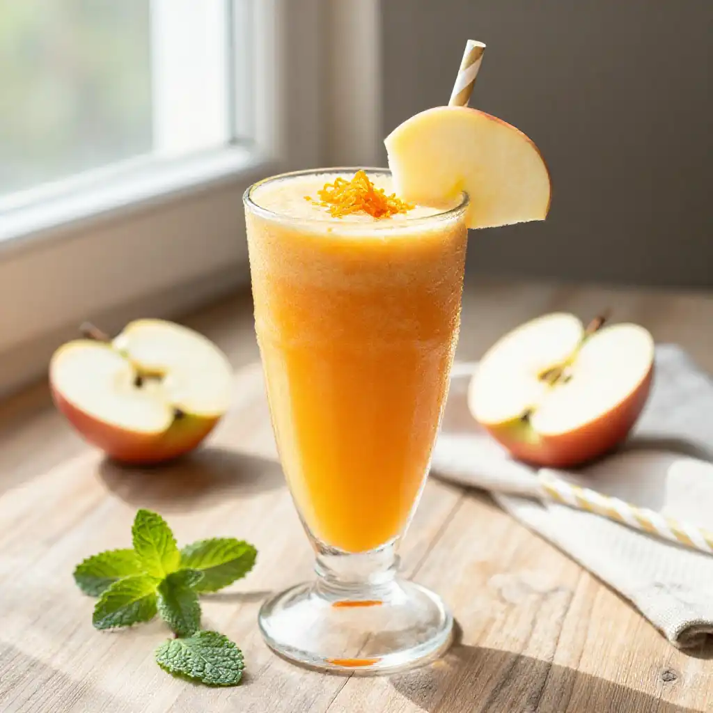 Jazz Apple Orange Smoothie plated dish