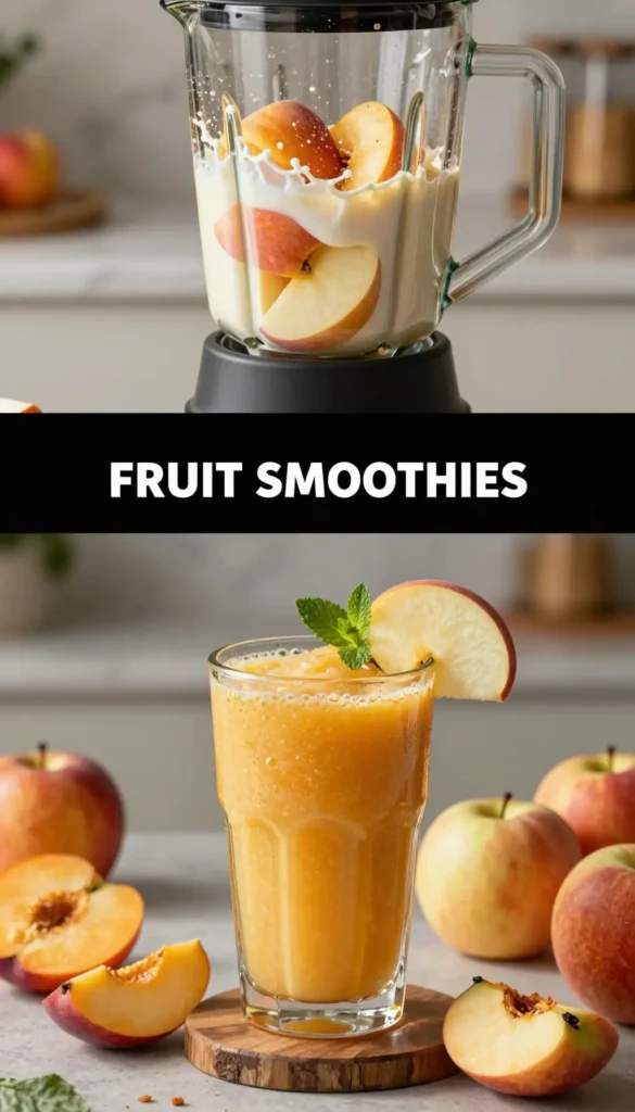 Jonagold Apple Peach Smoothie