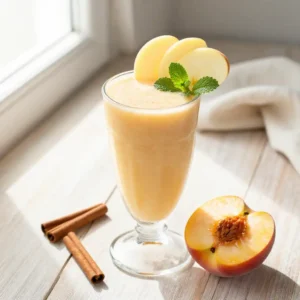 Healthy Jonagold Apple Peach Smoothie for Weight Loss