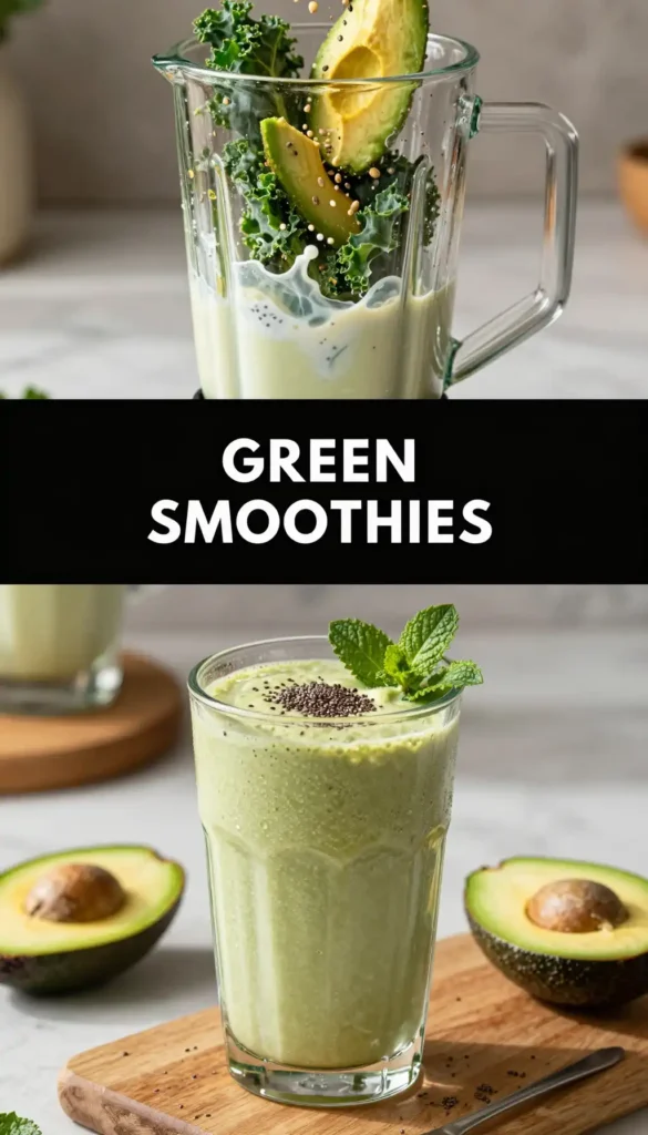 Kale Avocado Omega Smoothie