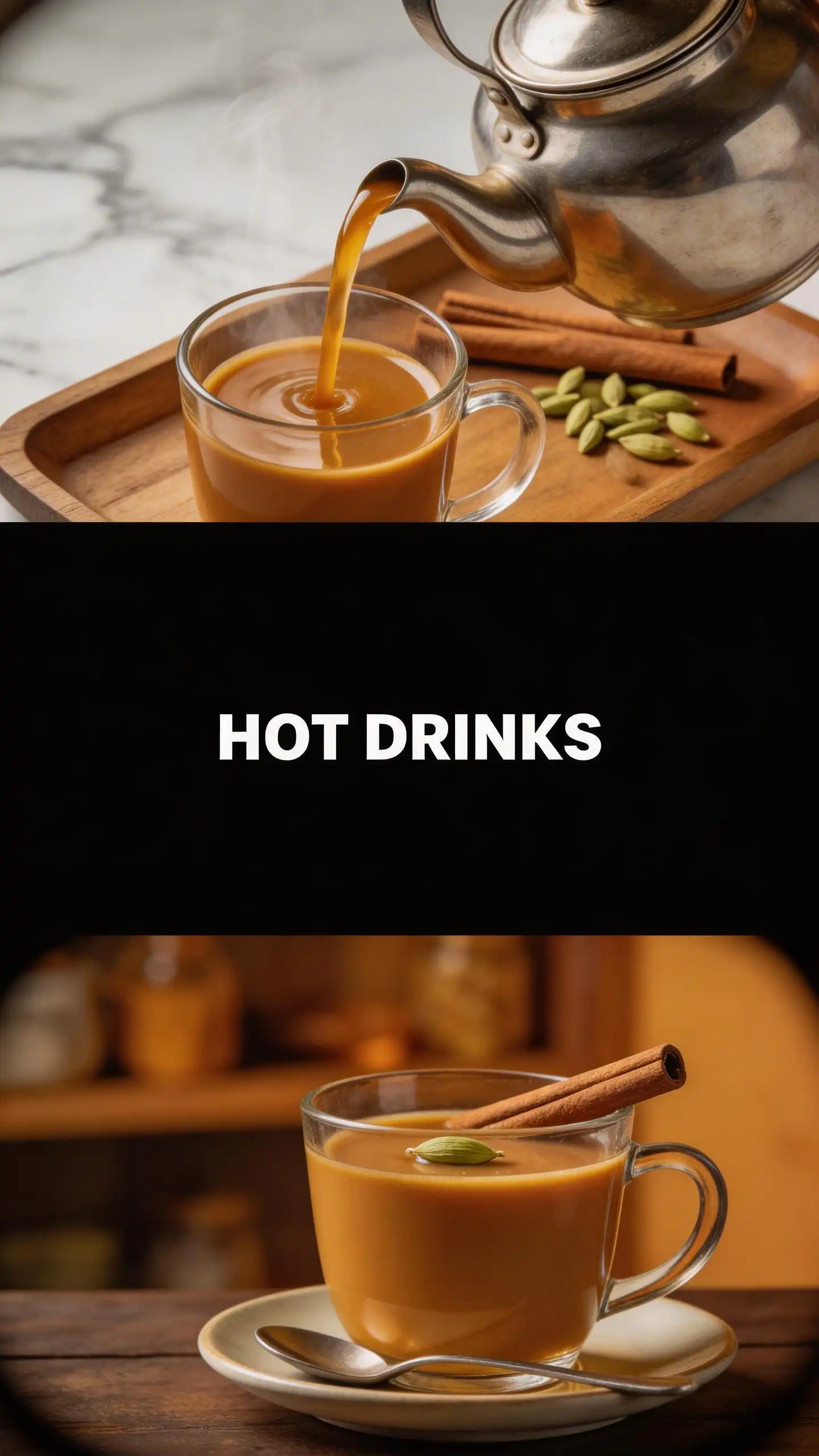 Karak Chai Strong Tea Latte pinterest pin