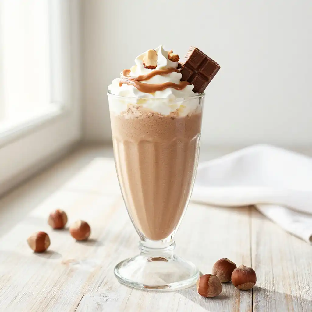 Kinder Bueno Protein Smoothie plated dish