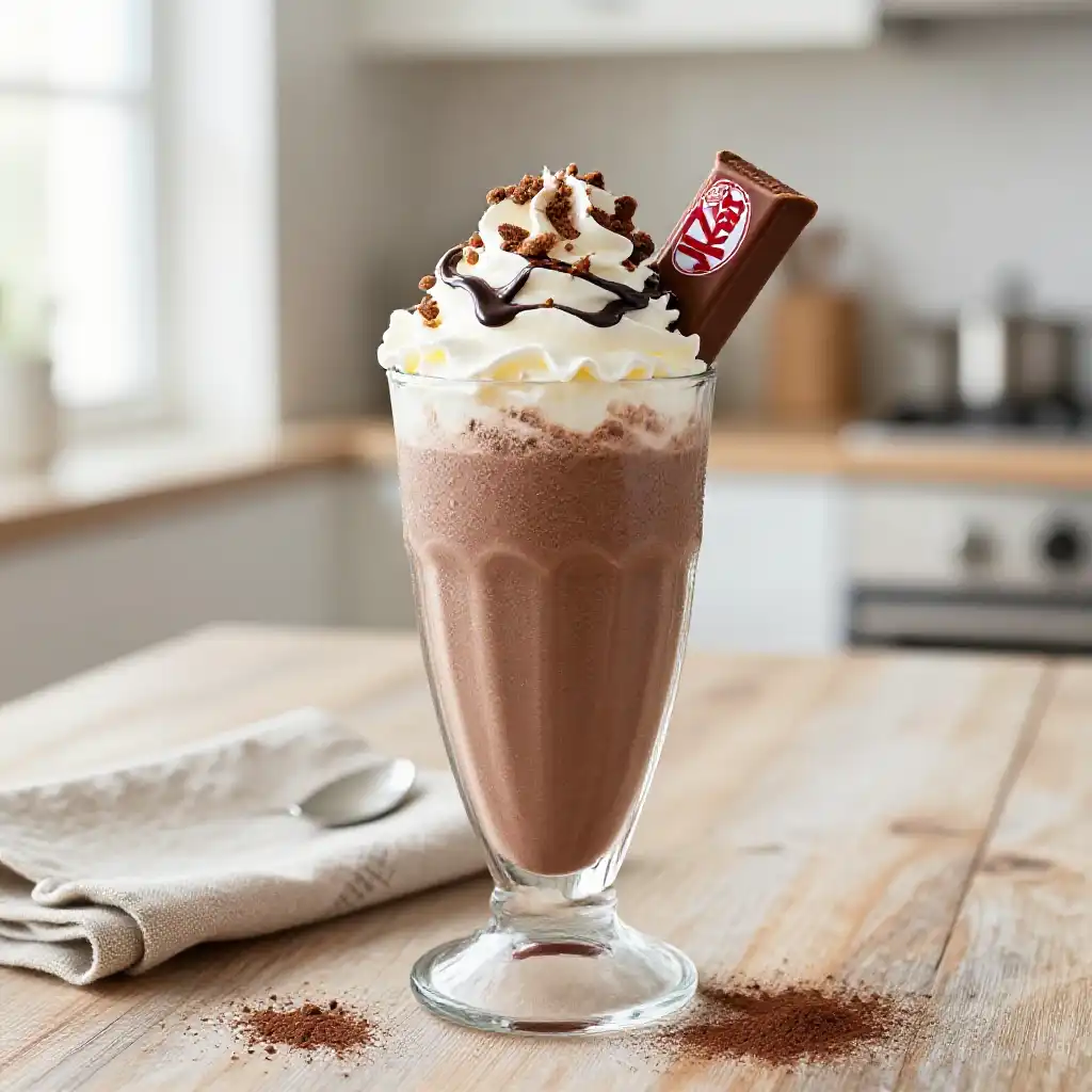 Kit Kat Protein Smoothie plated dish