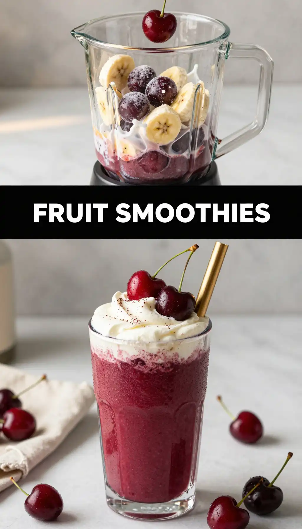 Kordia Cherry Vanilla Smoothie pinterest pin