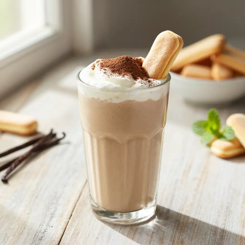 Lady Finger Protein Smoothie plated dish