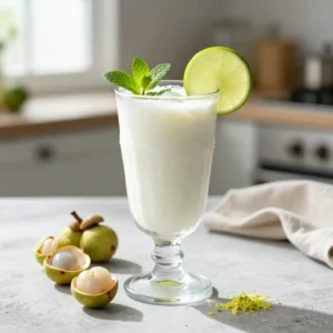 Refreshing Langsat Lime Tropical Smoothie Recipe