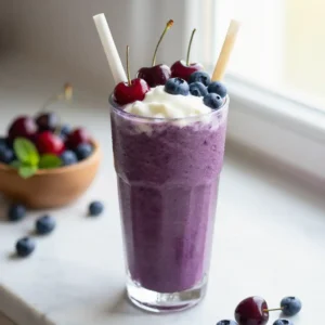 Refreshing Lapins Cherry Blueberry Smoothie Recipe