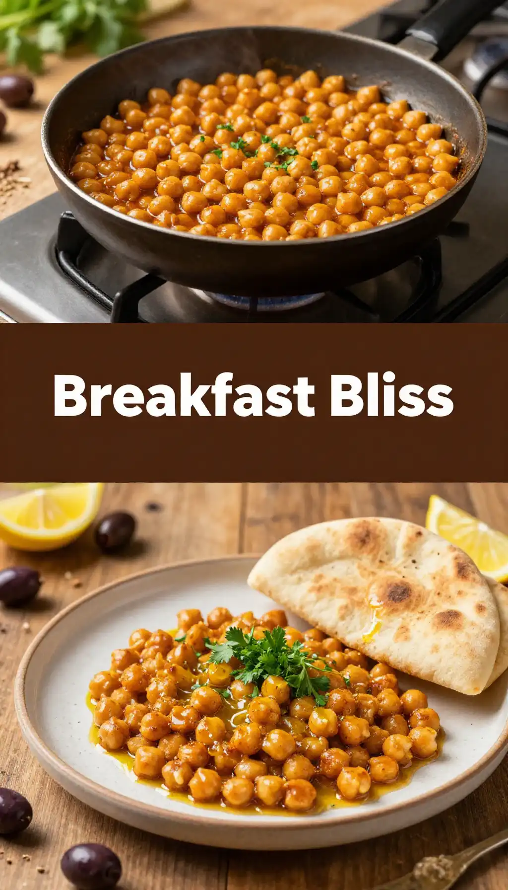 Lebanese Foul Medammas with Warm Pita pinterest pin