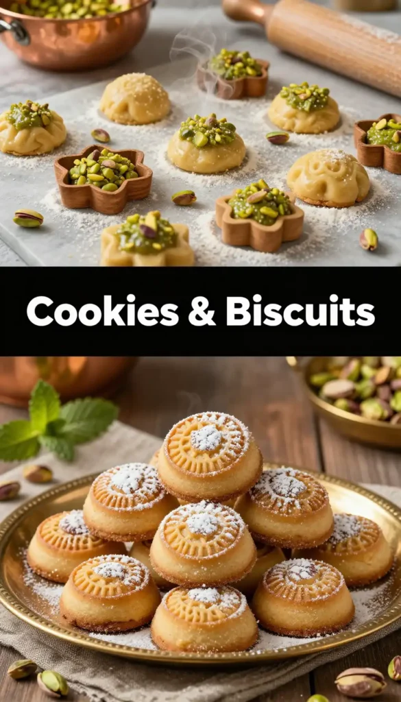 Lebanese Maamoul Pistachio Cookies