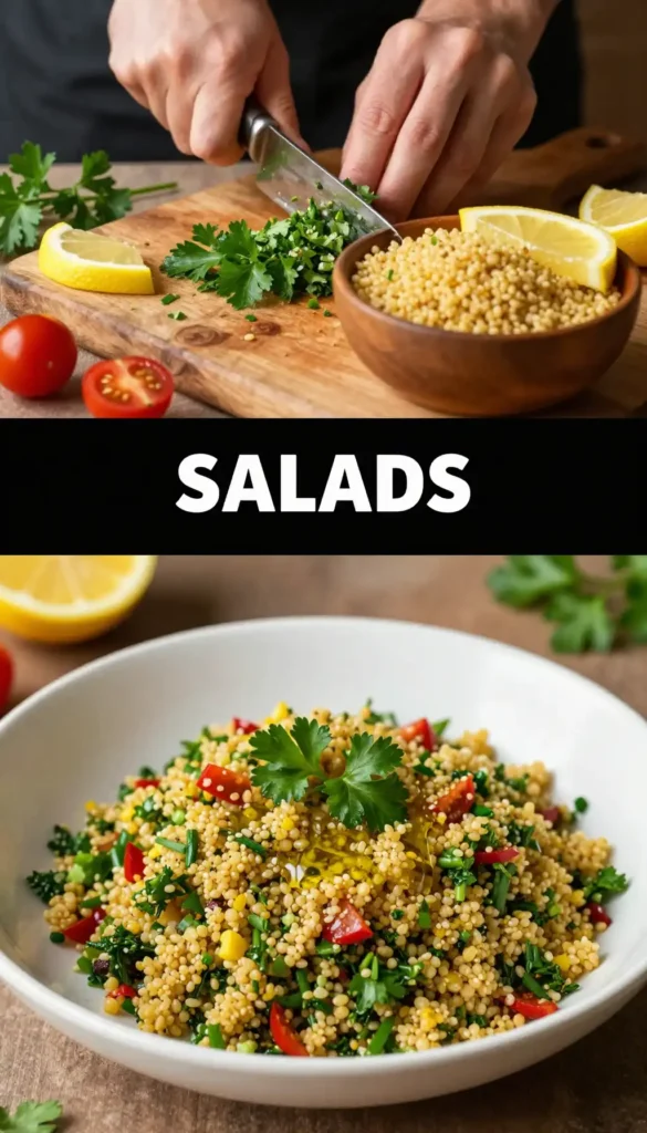 Lebanese Tabbouleh with Fresh Parsley