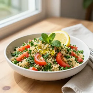 Fresh Parsley Lemon-Herb Tabbouleh Salad Recipe