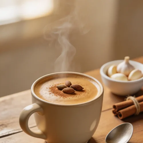 Easy Lehsun Chai Garlic Tea Latte Recipe for Immunity