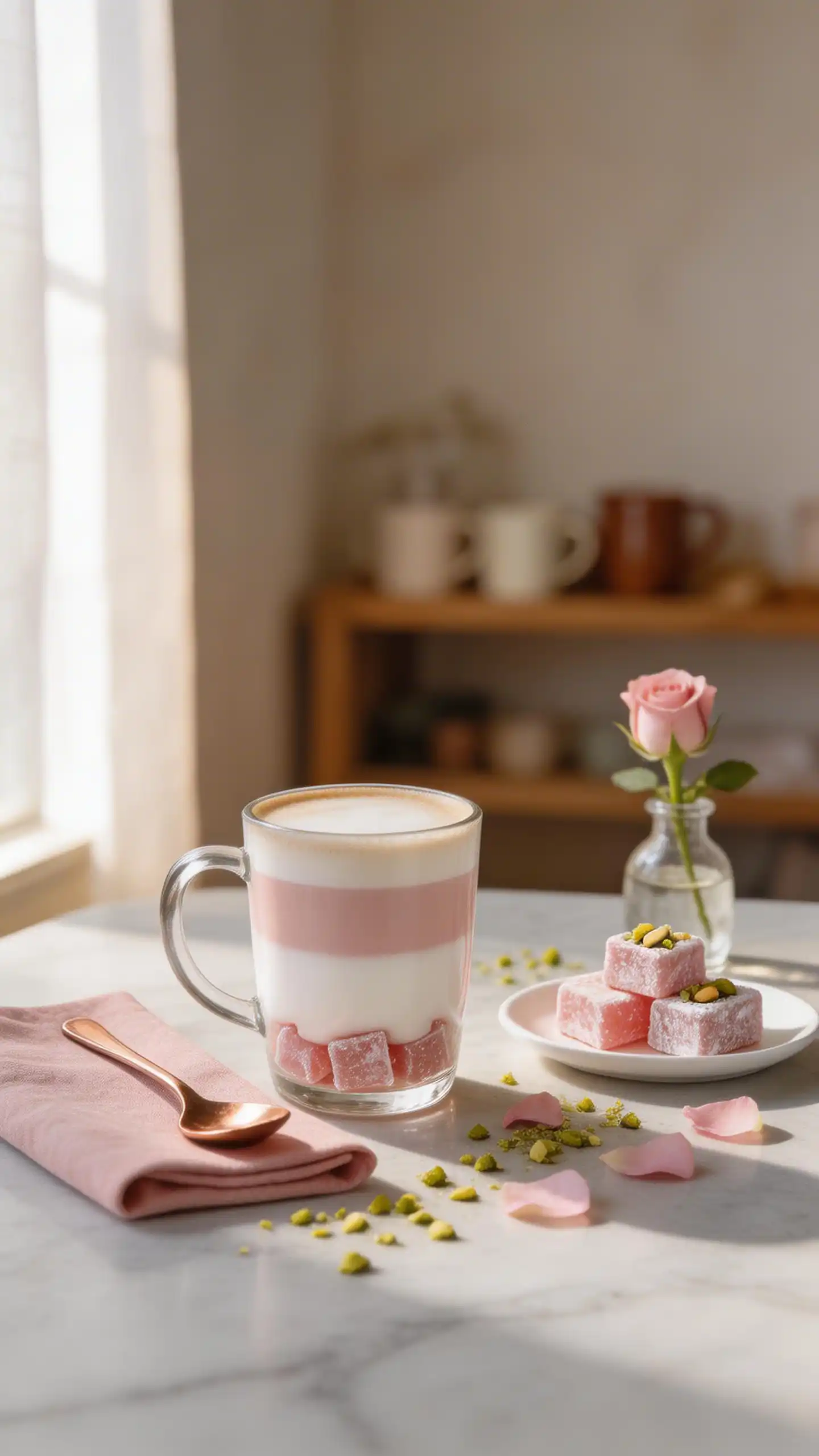 Lokum Flavored Latte plated dish