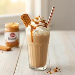 Healthy Lotus Biscoff Protein Smoothie Recipe