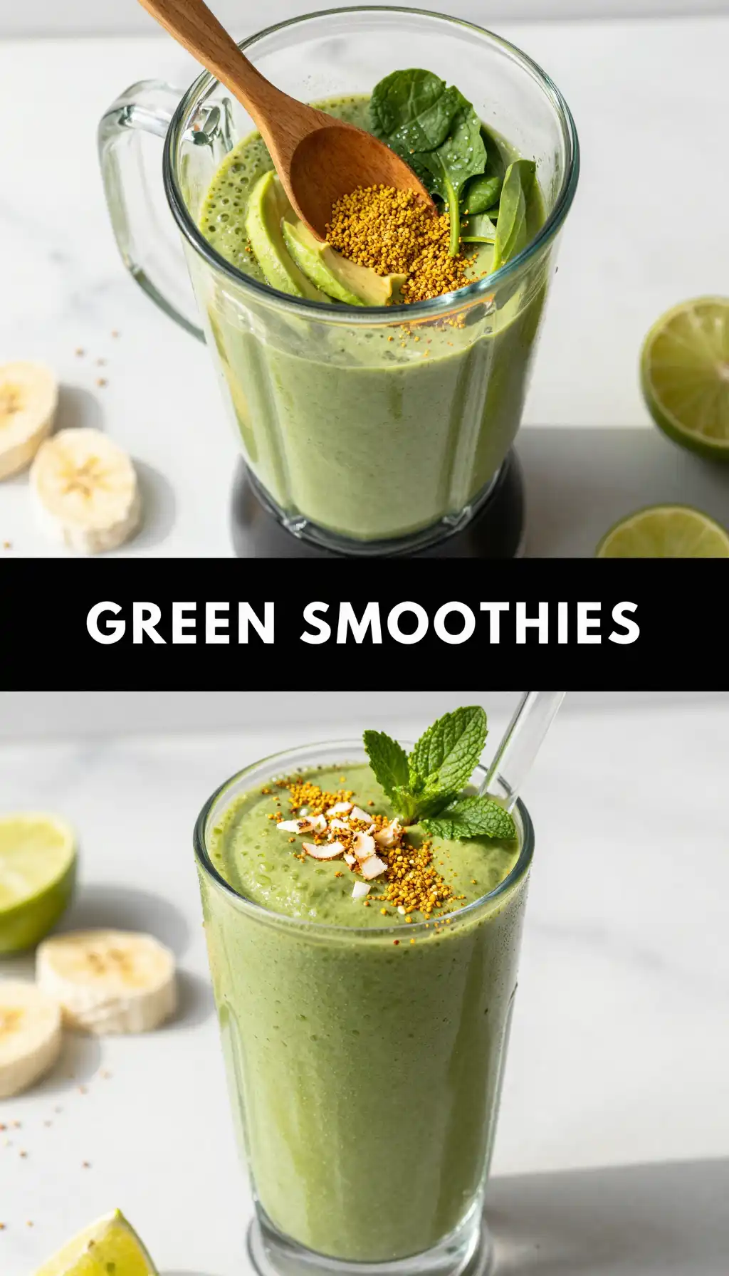 Lucuma Green Smoothie pinterest pin